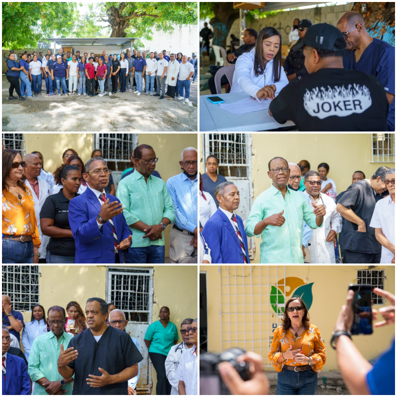 El operativo médico en la cárcel de Barahona