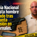 Policía Nacional arresta hombre armado