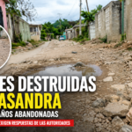 calles destruidas en Casandra