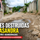 calles destruidas en Casandra