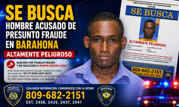 hombre buscado en Barahona