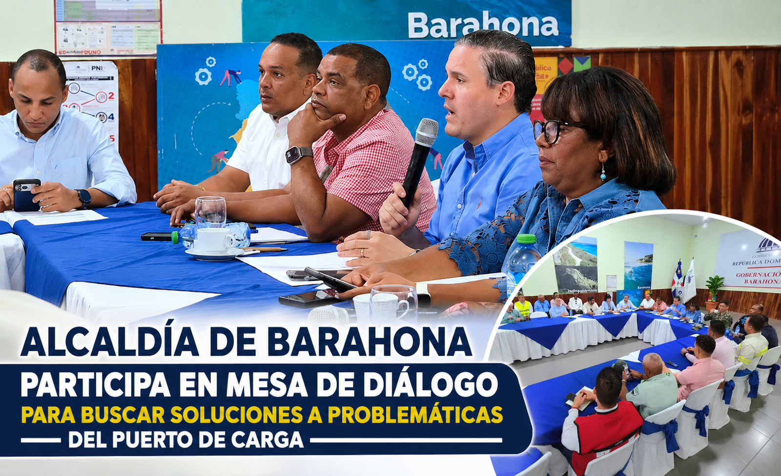 Alcaldía de Barahona puerto de carga