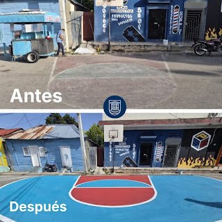 Alcaldía remoza cancha