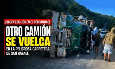 Vuelco en El Derrumbao de San Rafael