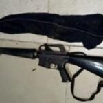 Policía recupera fusil M-16 Barahona