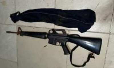 Policía recupera fusil M-16 Barahona