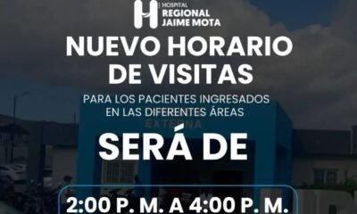 Hospital Jaime Mota establece nuevo horario de visitas