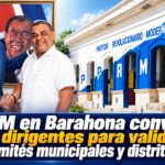 PRM en Barahona convoca a dirigentes para validar comités municipales y distritales