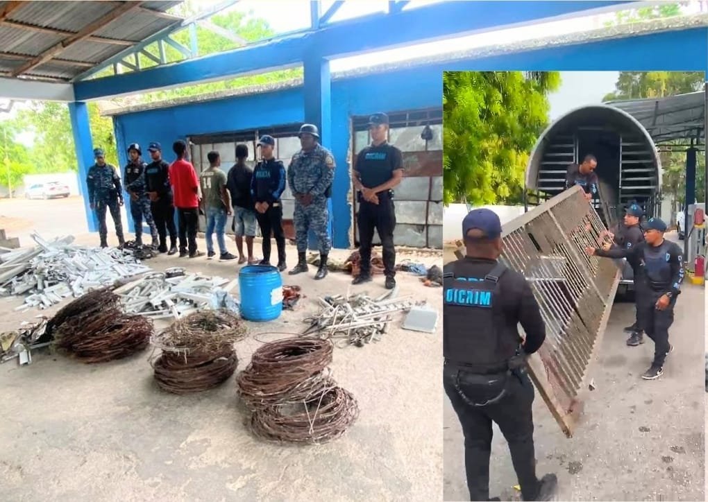 Robo de metales en Barahona