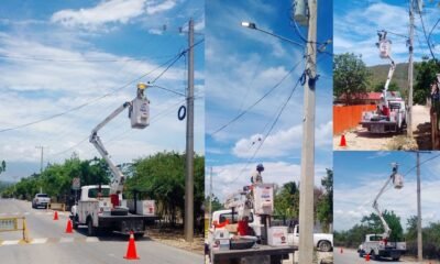 Alcaldía de Cabral reconecta 32 luminarias en varios sectores