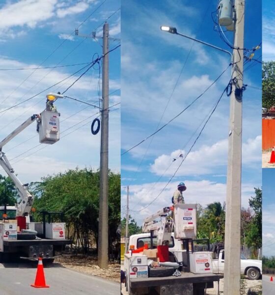 Alcaldía de Cabral reconecta 32 luminarias en varios sectores