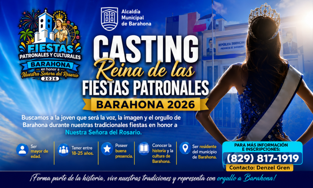 Casting Reina de las Fiestas Patronales Barahona 2026
