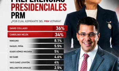 David y Carolina prácticamente empatados según encuesta RD OPINA