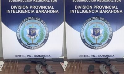 Policía Nacional ocupa fusil, municiones, cargadores y detiene varias personas en Barahona