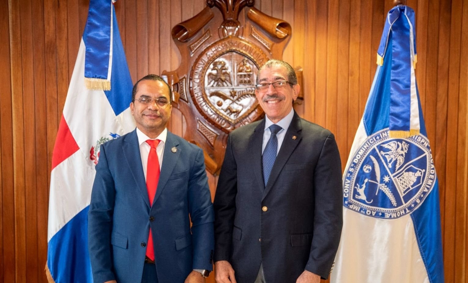 El rector Asjana David y el director del ITLA, Jimmy Rosario, fortalecerán alianza para formar en IA, ciberseguridad