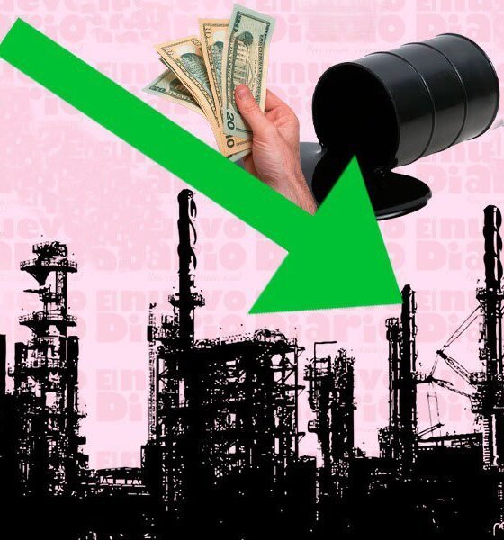 Petróleo de Texas cae 5.7 %