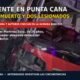 Un accidente en Punta Cana dejó un joven muerto y dos personas lesionadas tras el choque entre un camión de basura y un autobús en la avenida Barceló.
