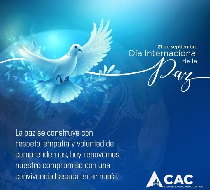 CAC conmemora el Día Internacional de la Paz con llamado a la convivencia en armonía