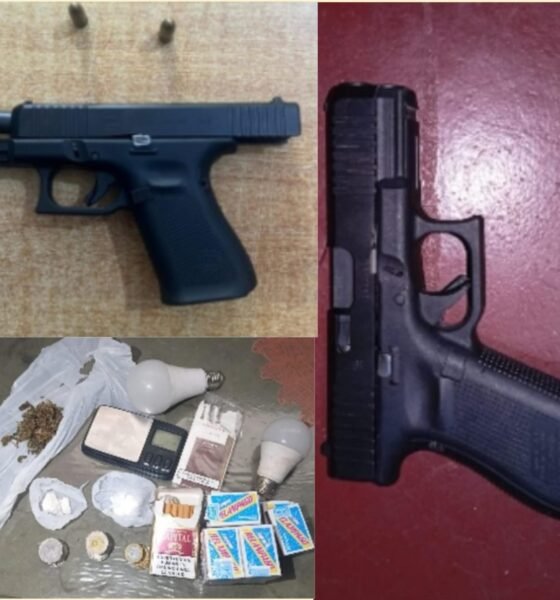 Policía ocupa dos pistolas y drogas en Barahona