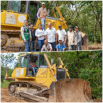 INDESUR apoya productores de Cabral con equipos para recuperar caminos rurales