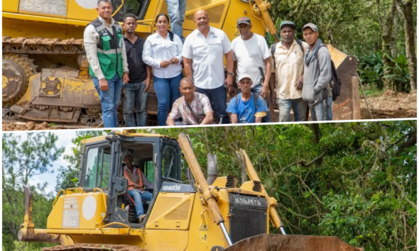 INDESUR apoya productores de Cabral con equipos para recuperar caminos rurales