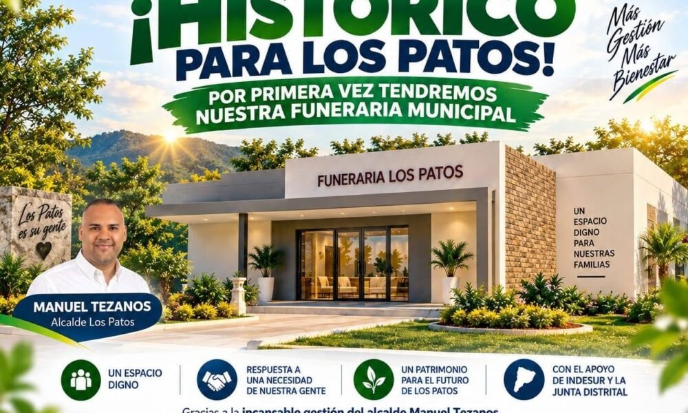 INDESUR y la Alcaldía Distrital de Los Patos construirán una Funeria en esa demarcación