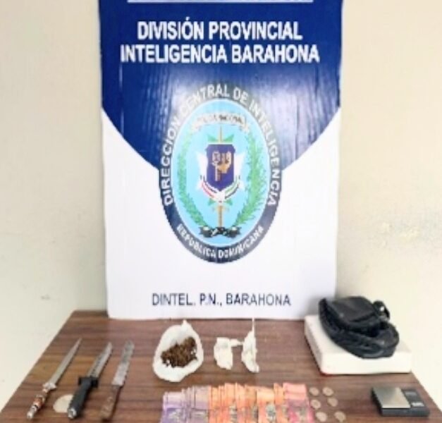 Policía apresa a un hombre y ocupa drogas en allanamiento en Barahona