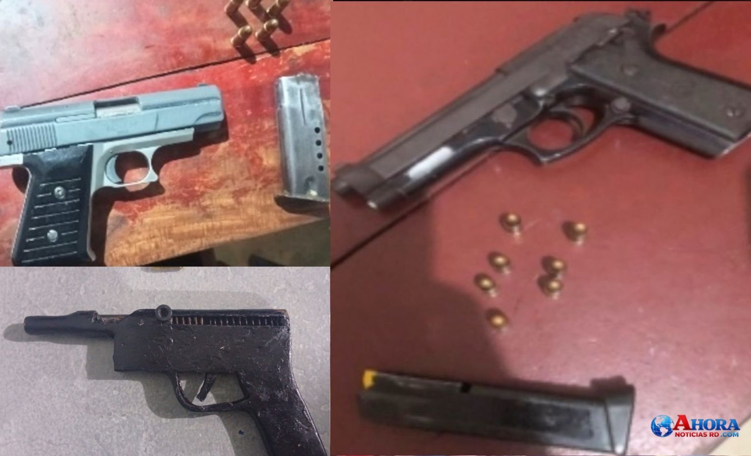 Policía Nacional y Ejército apresan a dos personas y ocupan tres armas ilegales durante operativos en Barahona.