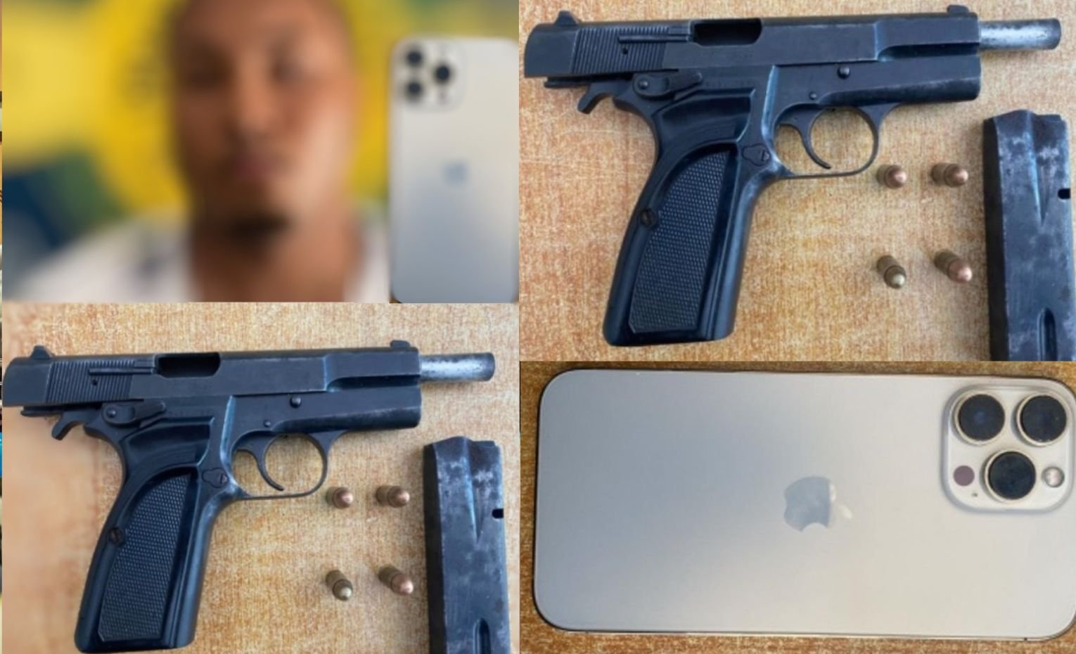 Policía apresa a joven con arma de fuego y recupera celular en Barahona