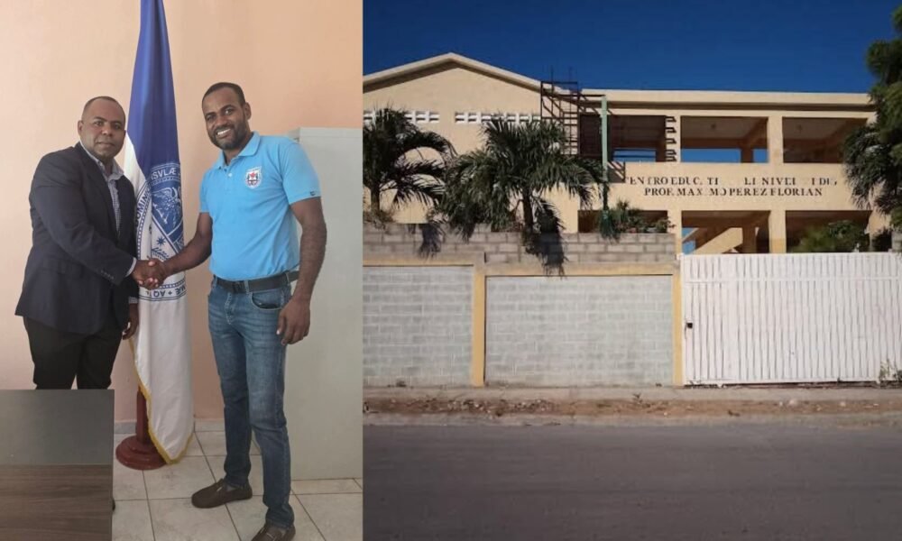 Director del Liceo Politécnico profesor Máximo Pérez Florián, Valentín Saba Sánchez visita al nuevo encargado del Sub centro UASD-Jimaní.
