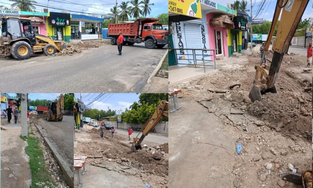 Villa Central avanza en recuperación de espacios públicos y aceras