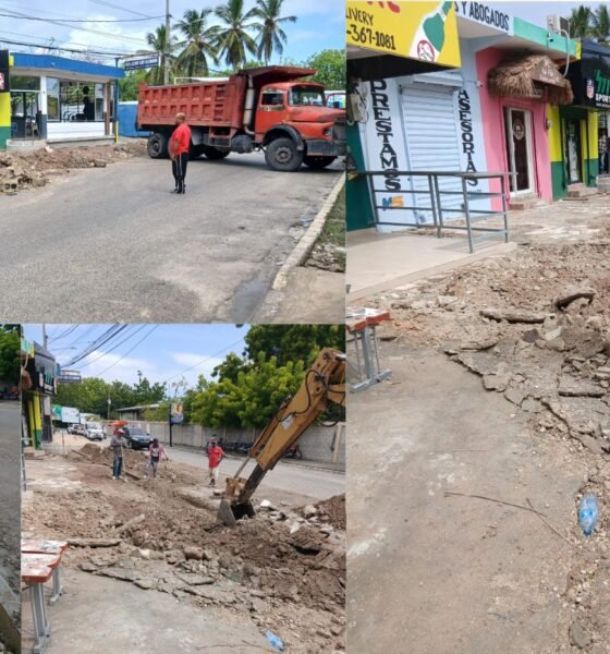 Villa Central avanza en recuperación de espacios públicos y aceras