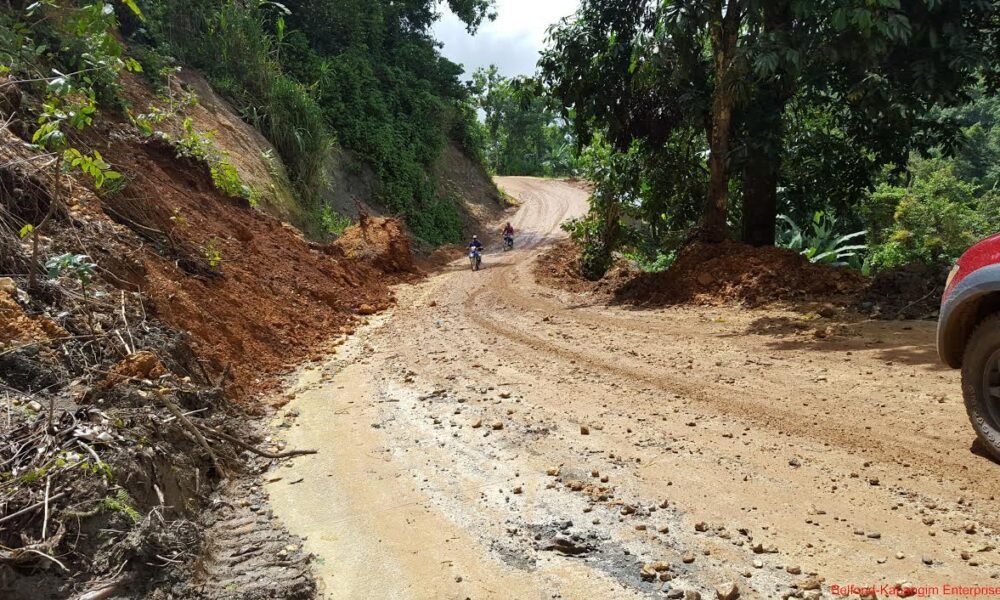 carretera hacia mina de Larimar