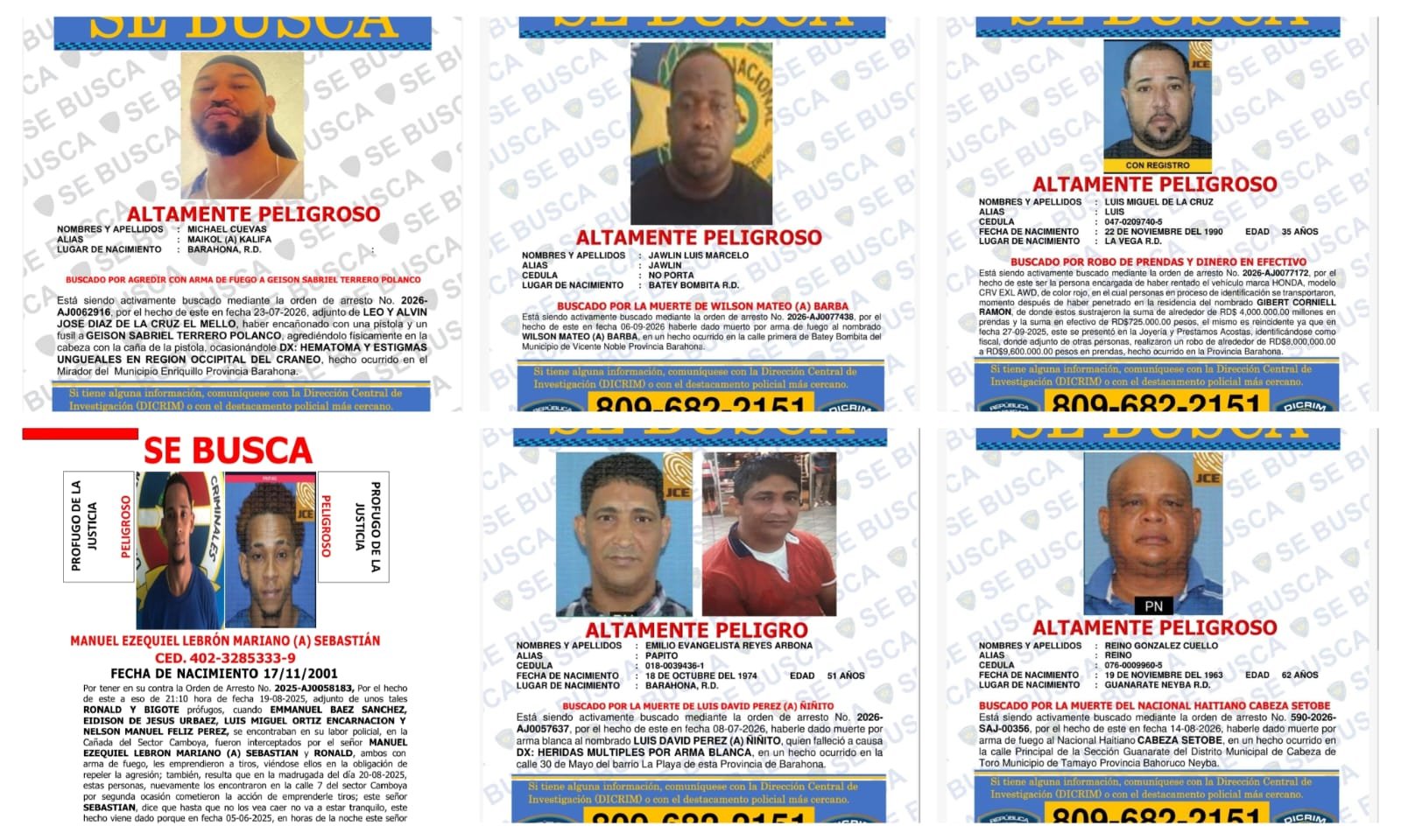 policia-difunde-profugos-mas-buscados-region-sur