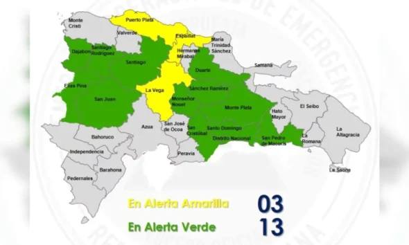 Alerta amarilla por lluvias: COE eleva nivel en tres provincias