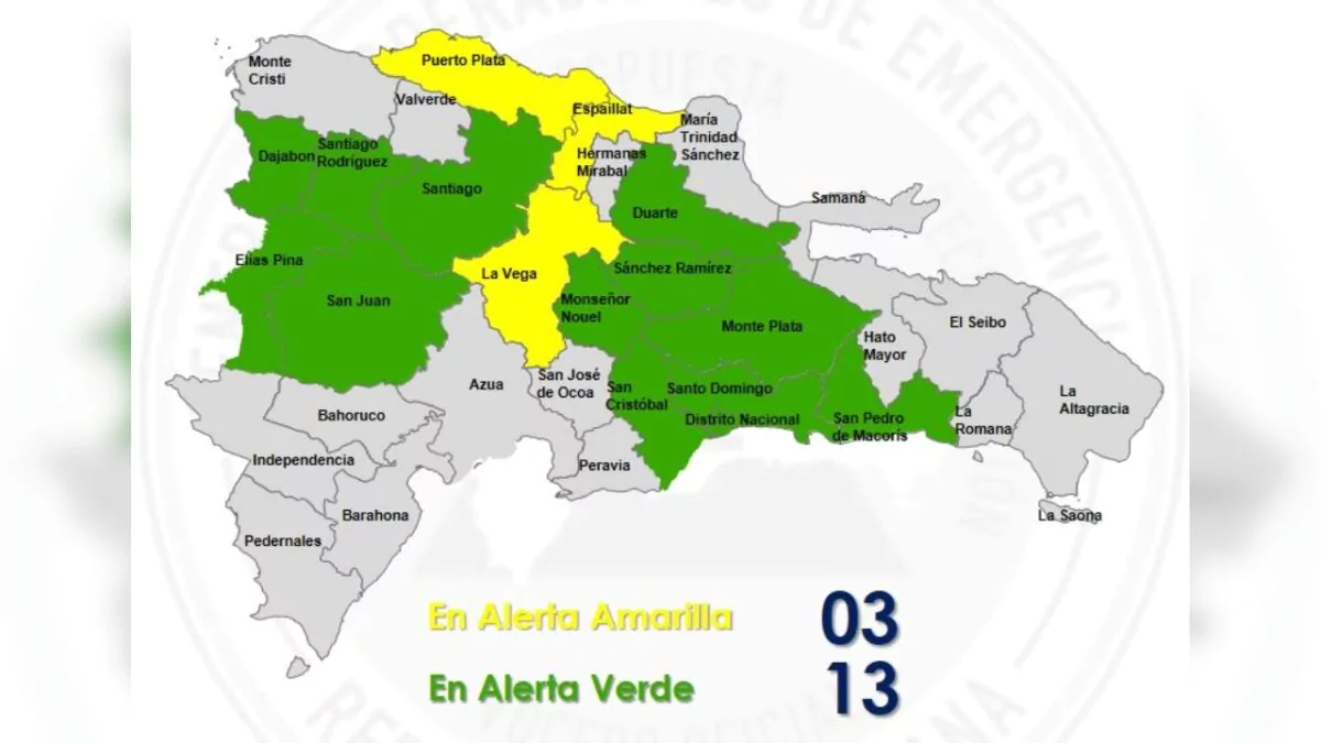 Alerta amarilla por lluvias: COE eleva nivel en tres provincias