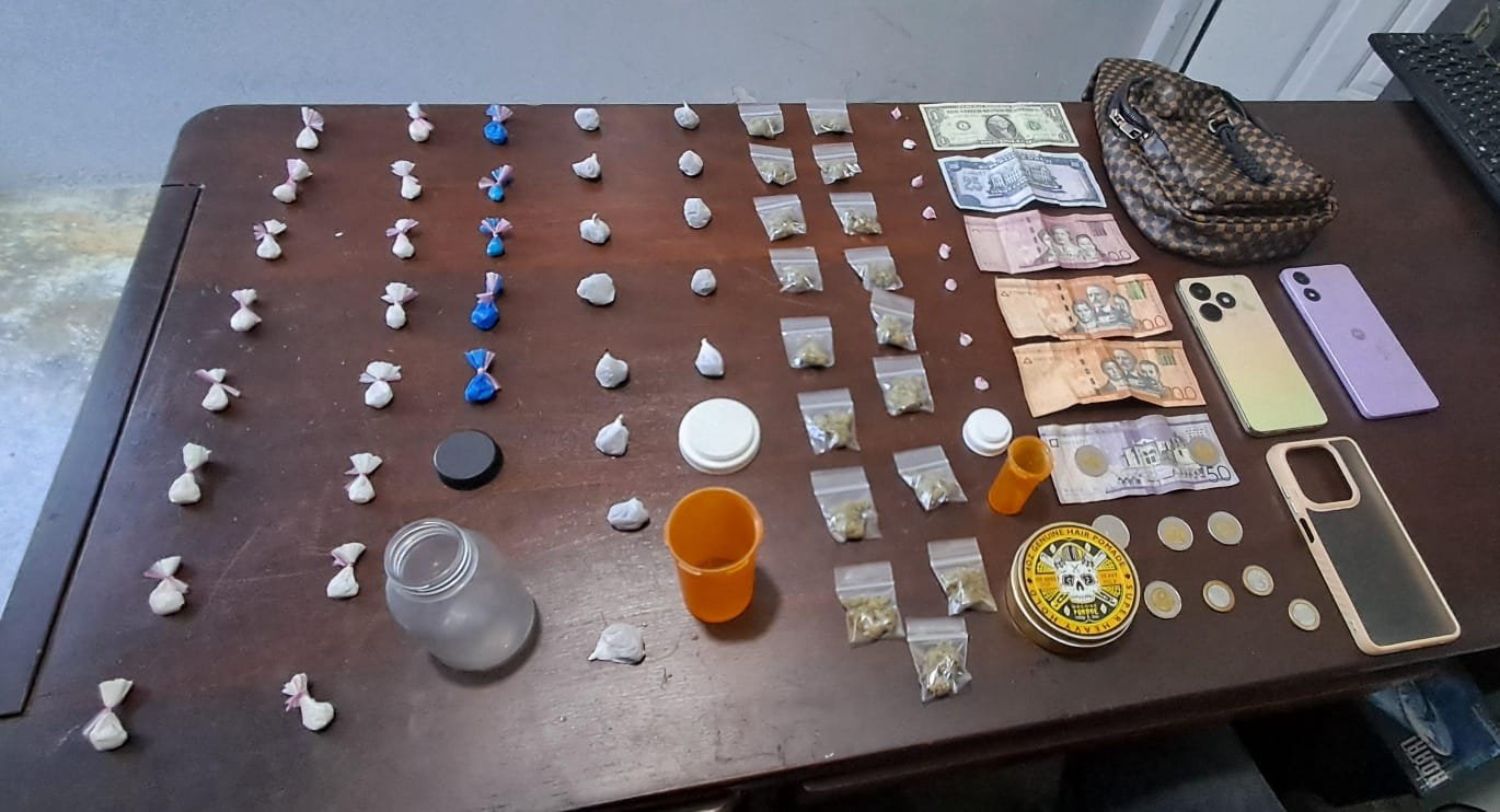 PN ocupa más de dos kilos de presunta droga en operativos en Puerto Plata, La Vega y Valverde